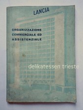 LANCIA AUTO Car organizzazione commerciale assistenza  brochure 1950 1960