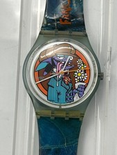 Orologio SWATCH Gent TOMBEUR (GN177)-Ø34mm-BEI COLORI-Comic-Fancy a Date-GUARDA!