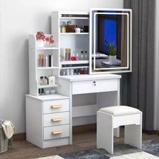 Toeletta Specchio LED Sgabello