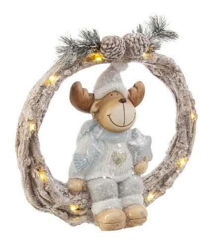 Corona natale luminosa con - di,