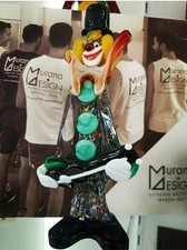 Clown , Pagliaccio Scultura in vetro di murano