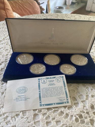 Set monete argento urss 1979 - urss,