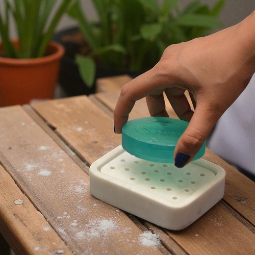 Portasapone marmo 4x3 - in, 4x3,5"