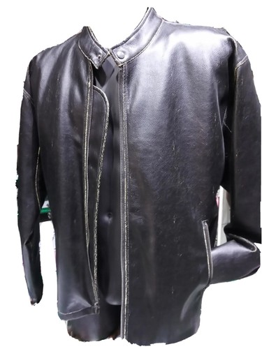 Giubbino biker ecopelle - , uomo