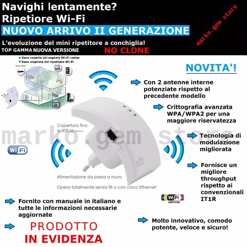 Amplificatore wifi repeater - amplificatore,