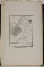 ACCADEMIA DI ATENE GRECIA 1798 BARBIÉ DE BOCAGE INSOLITA ANTICA MAPPA INCISA RAME