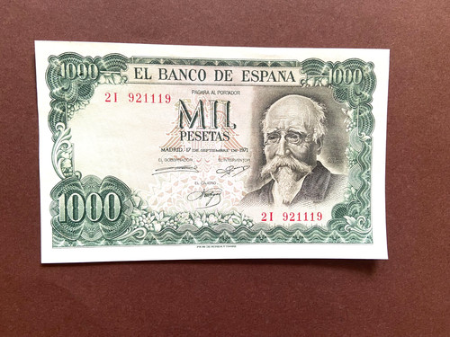 Superbe billet 1000 pesetas - billet,