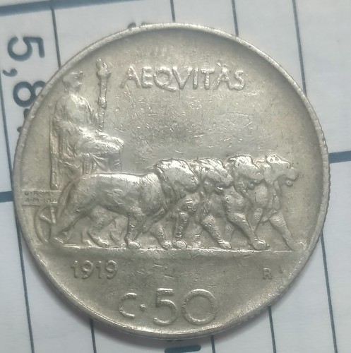 Centesimi leoni 1919 - 50,