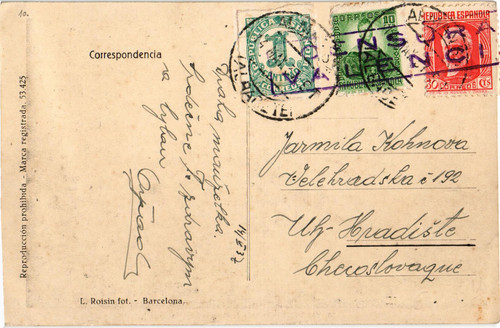 Scw 1937 cartolina - cartolina, censurata