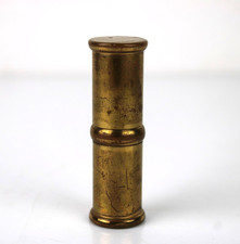 Contenitore in Ottone Vintage Porta Rossetto Profumo Solido Antico a Scomparsa