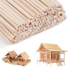 200 pezzi bastoncini zucchero filato 300mm x 3mm, bastoncini legno per lavoretti