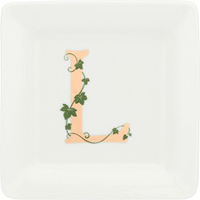 - Piattino Quadrato Lettera L