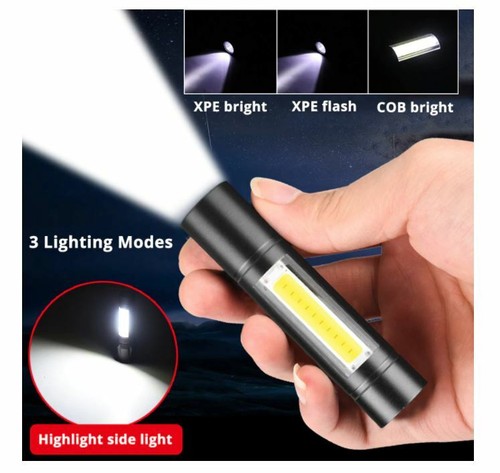 Torcia led ricaricabile usb - torcia,