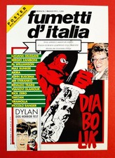 Cartolina Promo Fumetti D'Italia Diabolik DYLAN DOG  Luciana Giussani Annullo I°