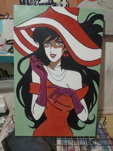 Quadro fujiko elegante dama - , "elegante