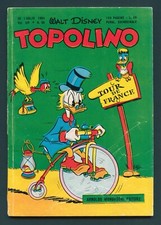 Topolino 95 Mondadori 1954 Paperino al Tour Originale Bollino Buono 45