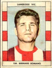 figurina calciatori imperia 1963/64 # 154 BERNARD ROMANO LANEROSSI VIC