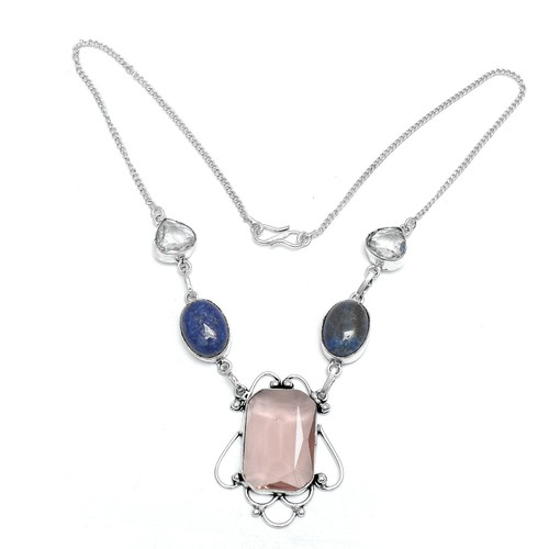 Collana quarzo rosa - collana,
