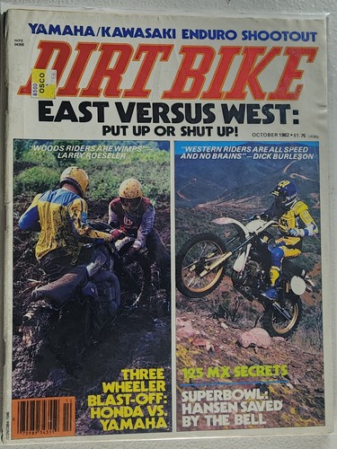 Dirt bike october 1982 vintage - dirt,