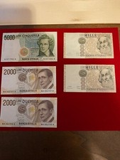 Lotto 5 Banconote Italiane -