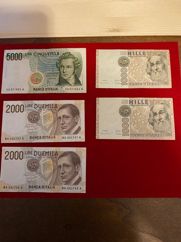 Lotto banconote italiane - lotto,