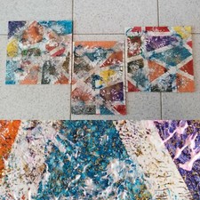 Quadro trittico realizzato con