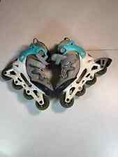 Oxelo pattini in linea per bambini Decathlon pattini a rotelle misura regolabile UK 2,5 - 5