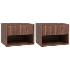 HOMCOM Set 2 Comodini Sospesi