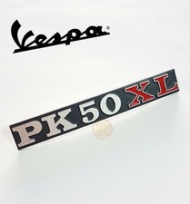 Targhetta scritta fregio cofano sportello laterale bauletto per Vespa PK 50 XL