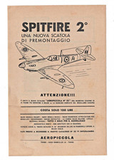 PUBBLICITÀ ADVERTISING WERBUNG ITALIAN CLIPPING 1963 AEROPICCOLA SPITFIRE 2°