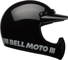 Casco BELL MOTO-3 CLASSIC nero lucido vintage motocross quad enduro