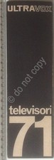 Radio TV Hi-Fi VIntage - Ultravox - Televisori 1971 - Modernariato