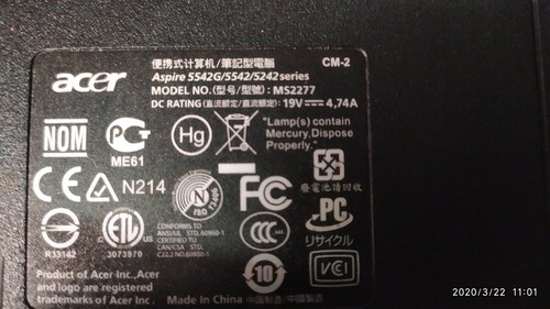 Notebook acer aspire - notebook,