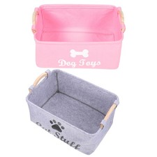  2 Pcs Contenitore Porta Giochi Cesta Cestino Multiuso Cesto Di Giocattoli