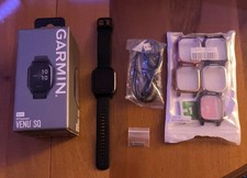 Garmin venu sq music + 5 Custodie In Silicone 