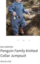 Tuta Milkbarn blu pinguino