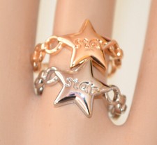Coppia 2 anelli stelle donna