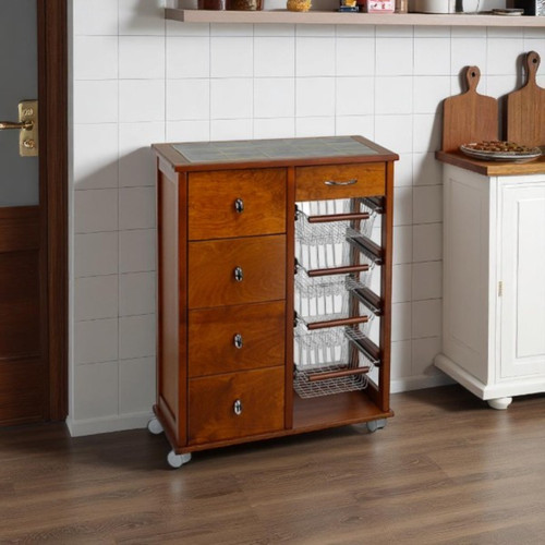 Carrello cucina legno ciliegio - cucina,