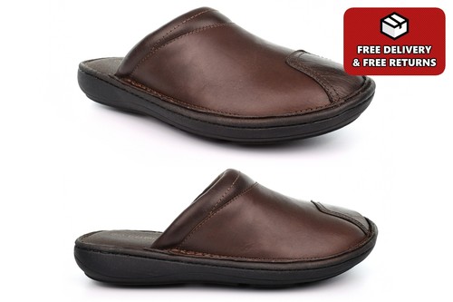 Pantofole uomo pelle - in,