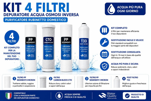 Kit filtri depuratore acqua - filtri,