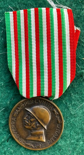 Medaglia guerra unità - medaglia, italia