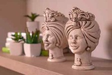 Head moro ceramic vase - head,