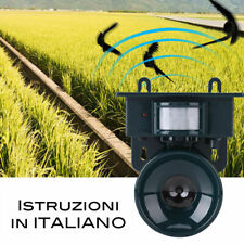 Repellente ultrasuoni scaccia solare piccioni uccelli volatili cani gatti topi