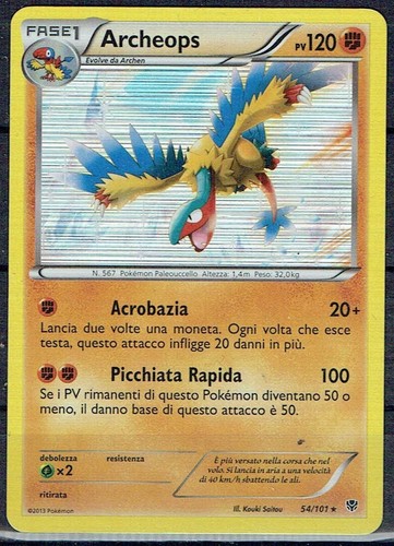 Carta pokemon archeops - carta,