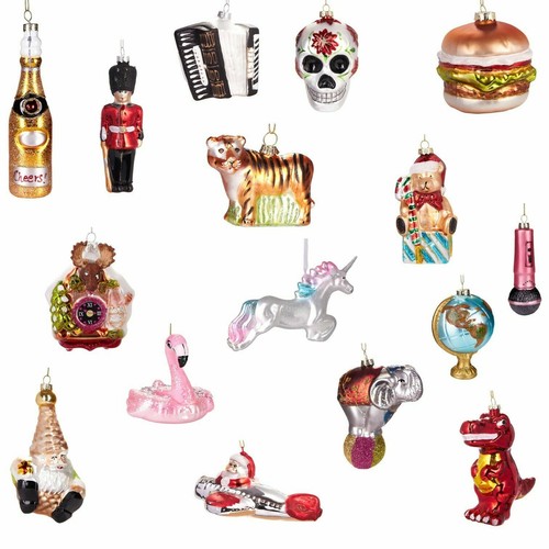 Ornamenti natale vetro - ornamenti, in