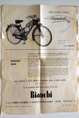 Volantino velomotore aquilotto - velomotore,