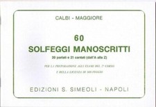 Solfeggi manoscritti - solfeggi,