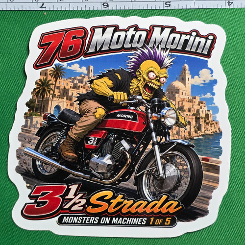 Adesivo moto morini - adesivo,