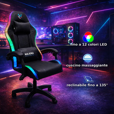 Sedia da Gaming con Led RGB e
