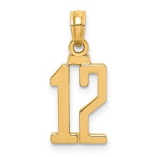 10k Yellow Gold Number 12